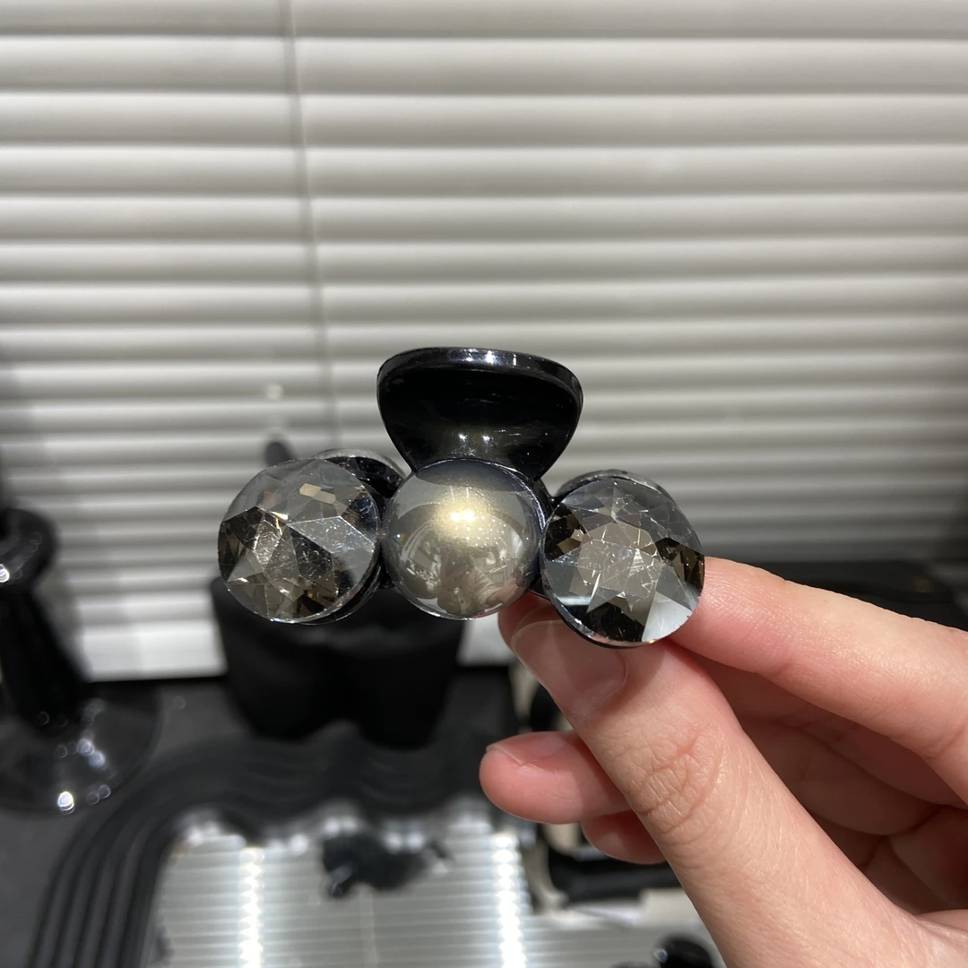 E2889 单只 高质感贝珠气质blingbling马尾半抓刘海小抓夹精致