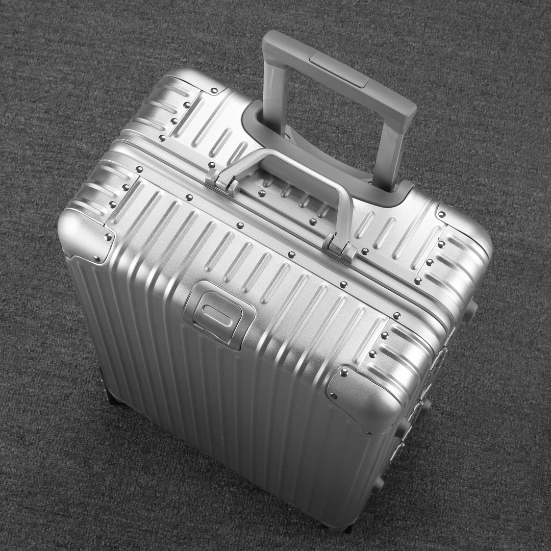 全铝镁合金静音万向轮拉杆旅行李密码箱20登机29大容量加厚耐摔款