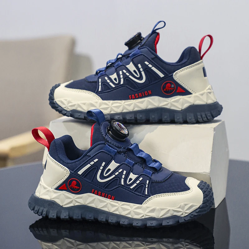 龙队长童鞋皮面防水30-40防滑耐磨男女宝户外运动鞋917