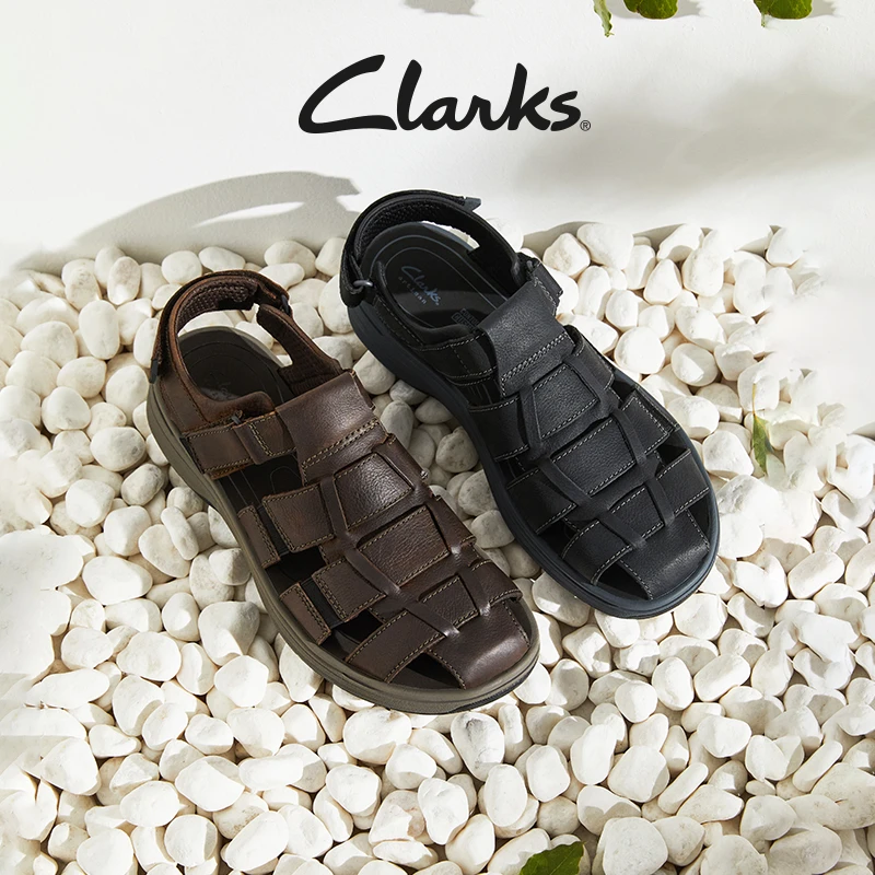 【户外出游】Clarks其乐索塔系列罗马沙滩鞋男士休闲百搭凉鞋舒适