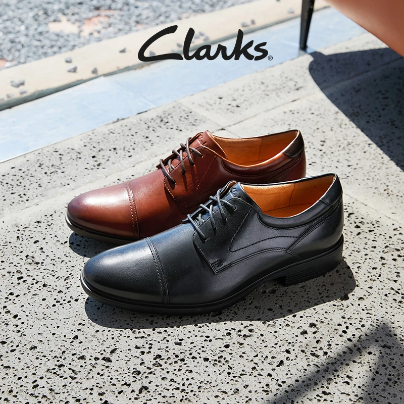 【商务出行必备】Clarks其乐埃德瑞绅士系列男正装德比鞋英伦皮鞋