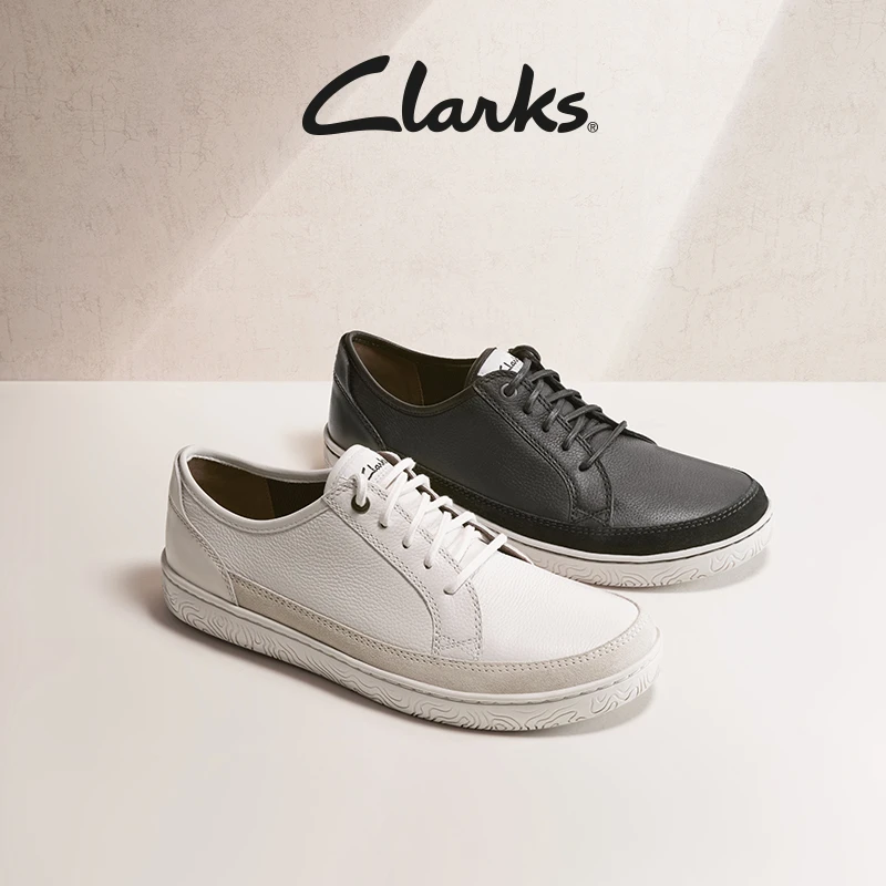 Clarks其乐霍德森系列舒适低帮鞋经典复古透气系带滑板鞋休闲鞋