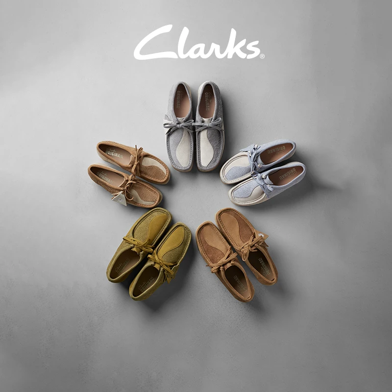 【流光风】Clarks其乐Originals Wallabee情侣款复古袋鼠鞋休闲鞋