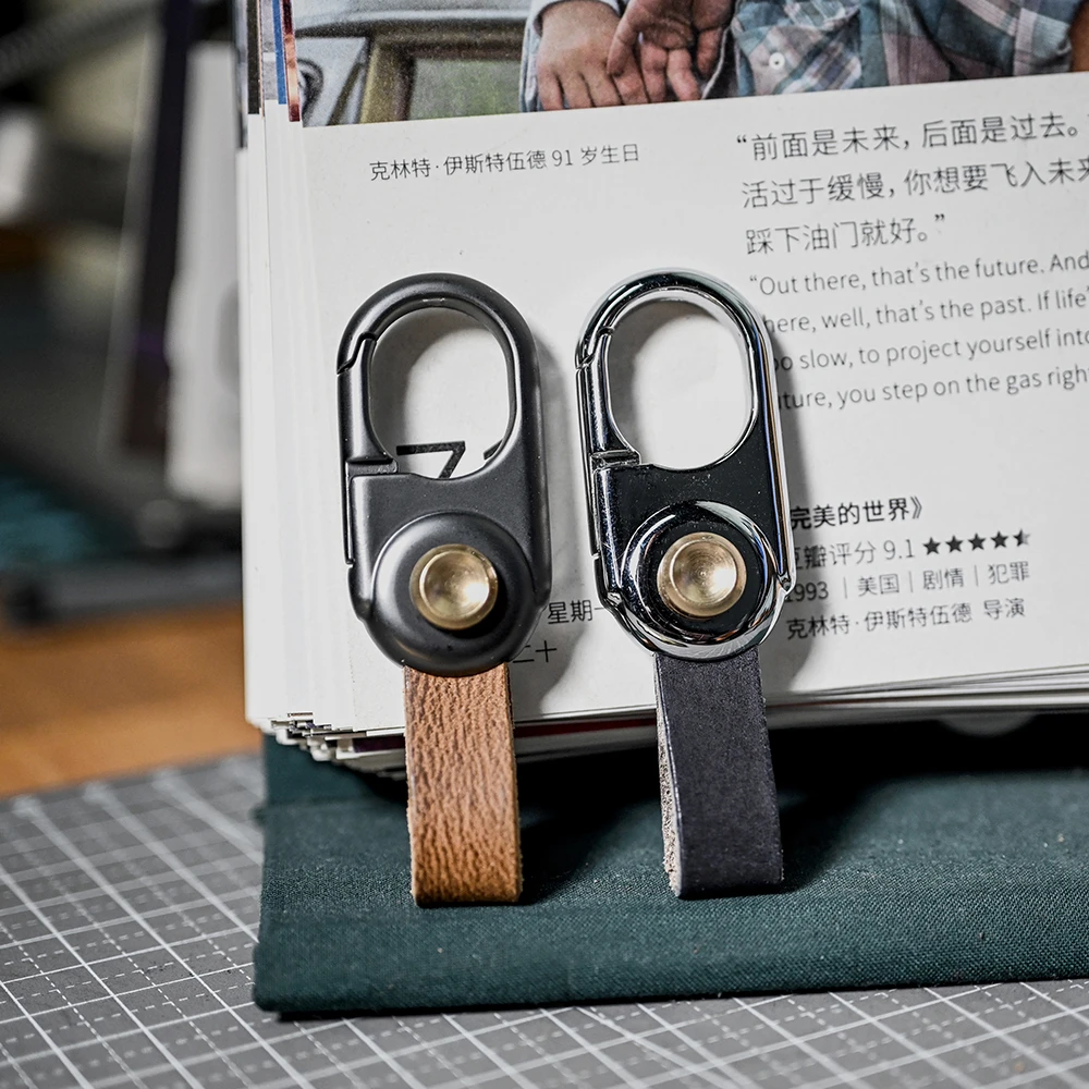 PENNY JOSHI朋克复古合金汽车钥匙扣手工头层牛皮钥匙扣