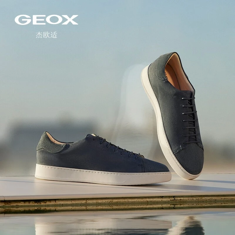 GEOX杰欧适秋季男鞋舒适百搭时尚潮流运动休闲鞋U16CXD 藏青色