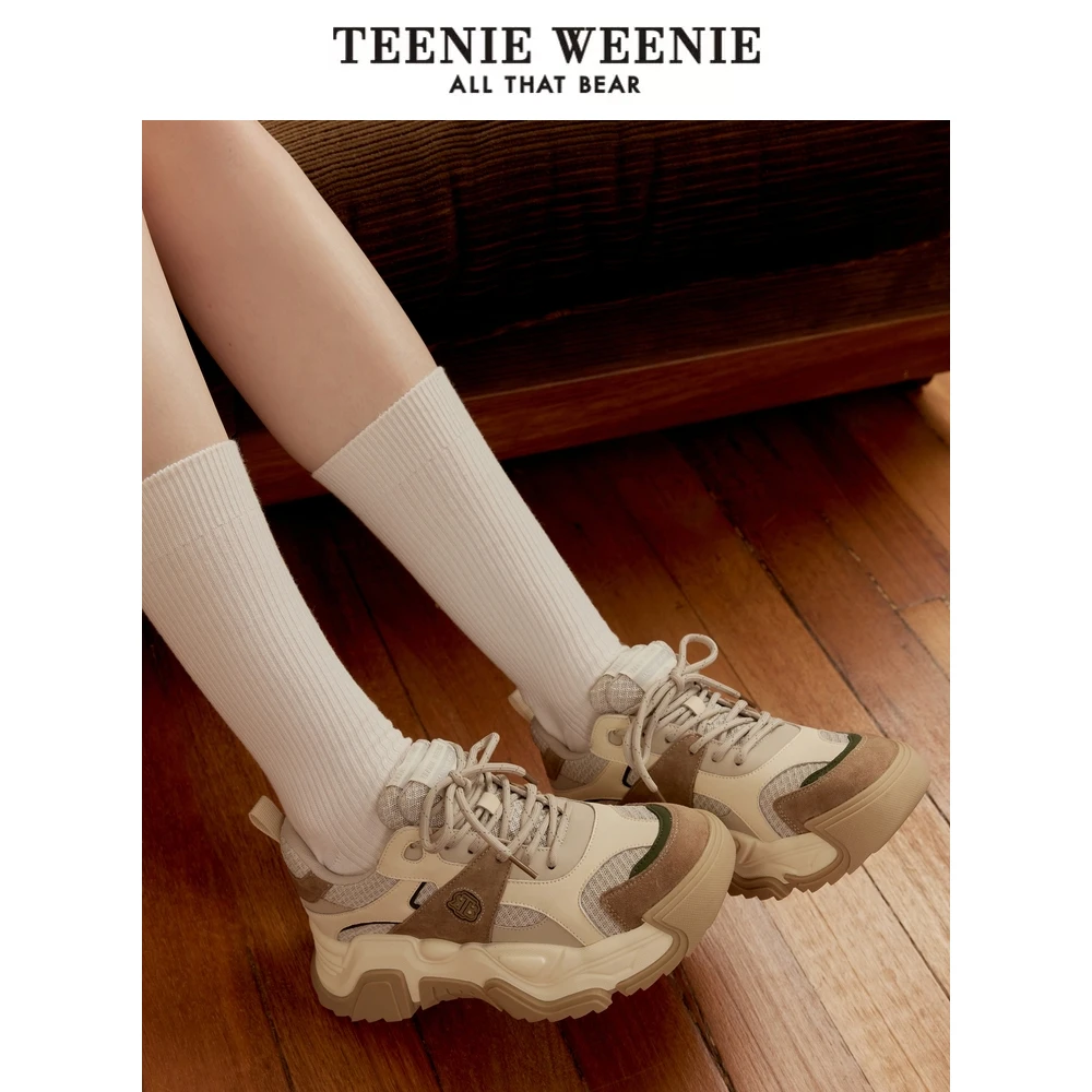 TeenieWeenie小熊春季老爹鞋厚底增高鞋鞋时尚通勤鞋TTAP23F915A