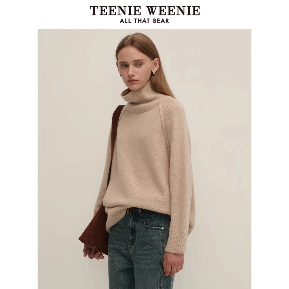 【澳毛+牦牛绒混纺】TeenieWeenie小熊24静奢风高领毛衣TTKW248C21N