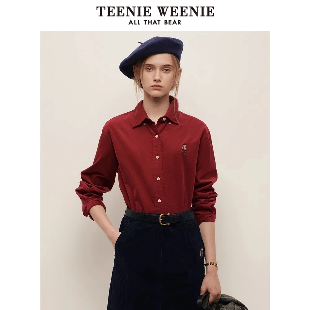 【空气洗】TeenieWeenie小熊24复古灯芯绒长袖衬衫外套TTYA248T01I