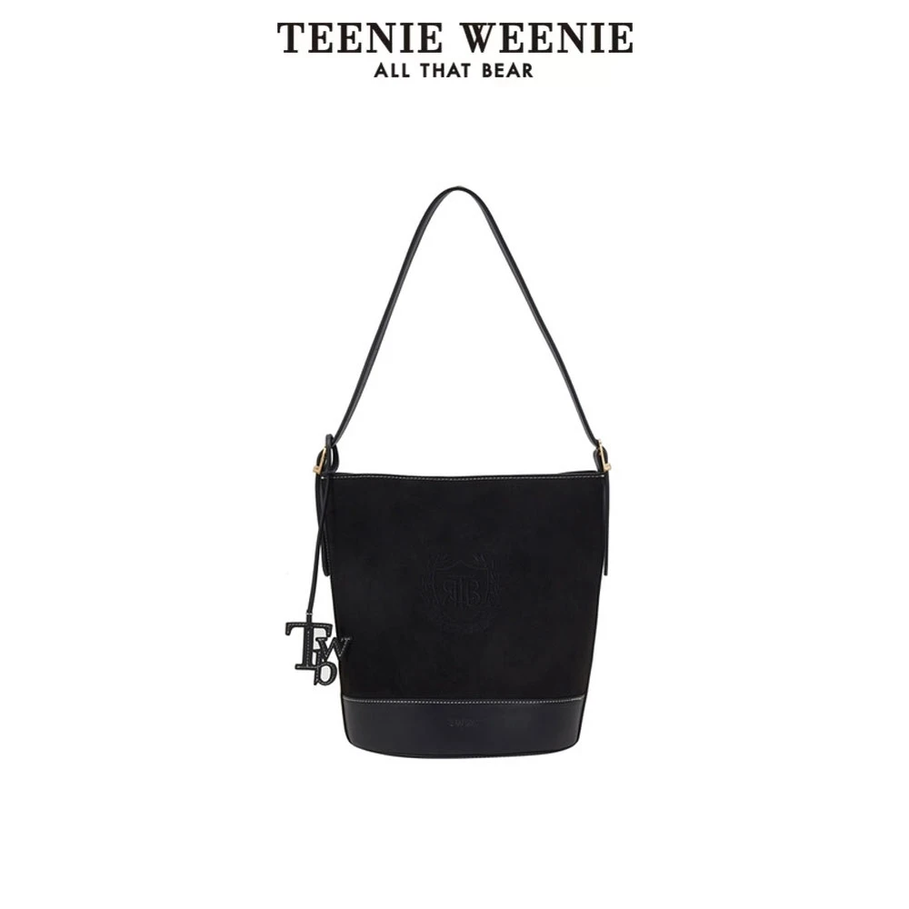 *TeenieWeenie小熊字母单肩包24logo挂牌水桶手提包TTAK24FV03W