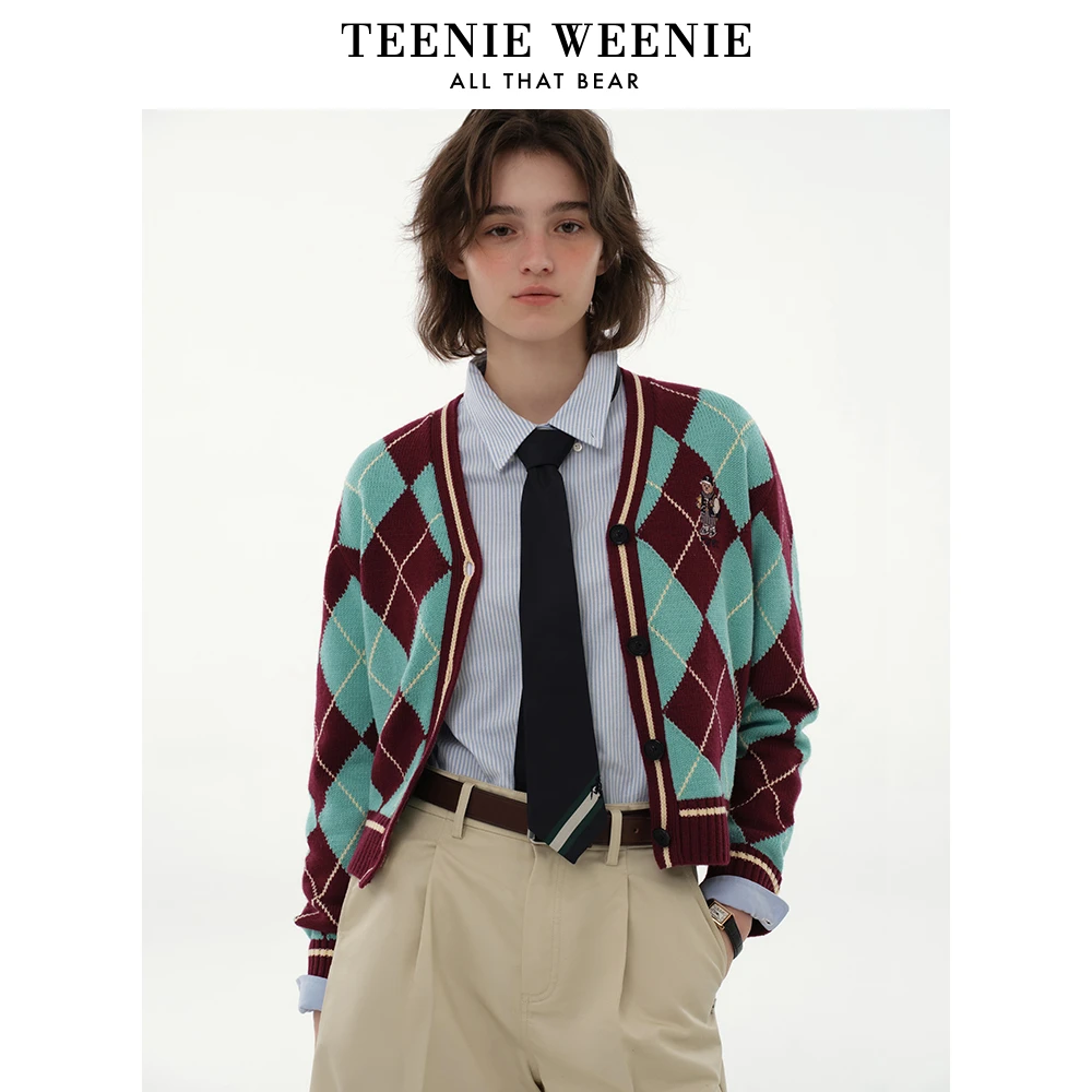 【赵老板专属】TeenieWeenie小熊24年毛衣开衫外套薄荷曼波女0334