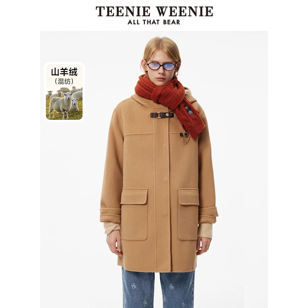 【达人专属】TeenieWeenie小熊24大衣绵羊毛外套上衣女TTJW244V01W