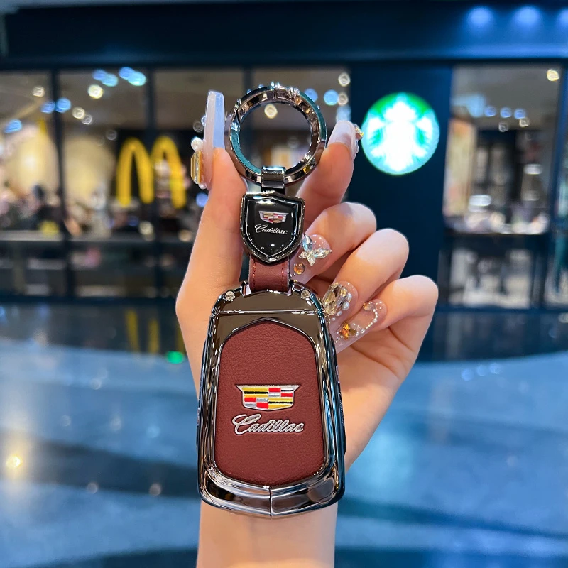 新款凯迪拉克钥匙套ct5 xt5 xt4 xts ct6 atsl xt6车ct4 srx包扣
