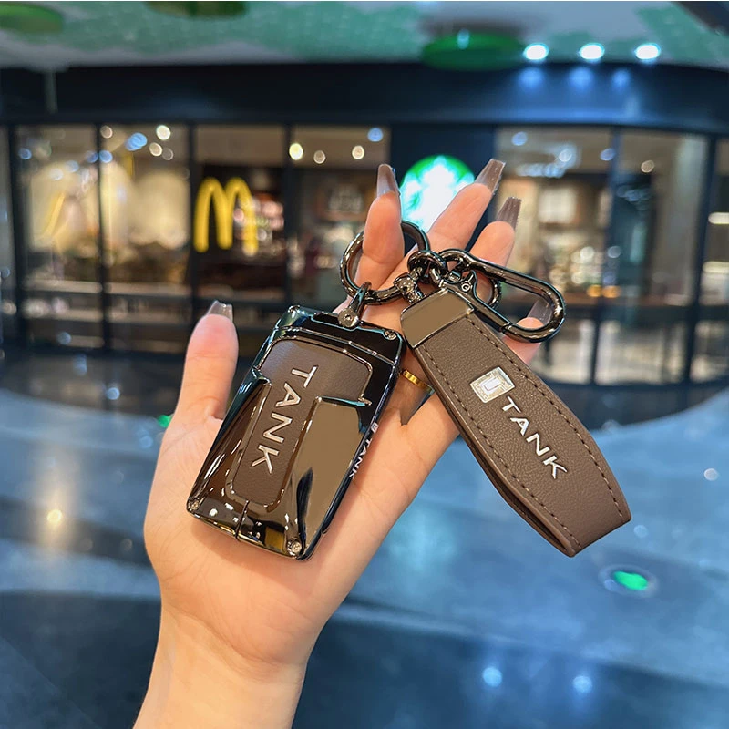 坦克300钥匙套新款500hi4t/400扣700三百包壳合金男女皮革高级
