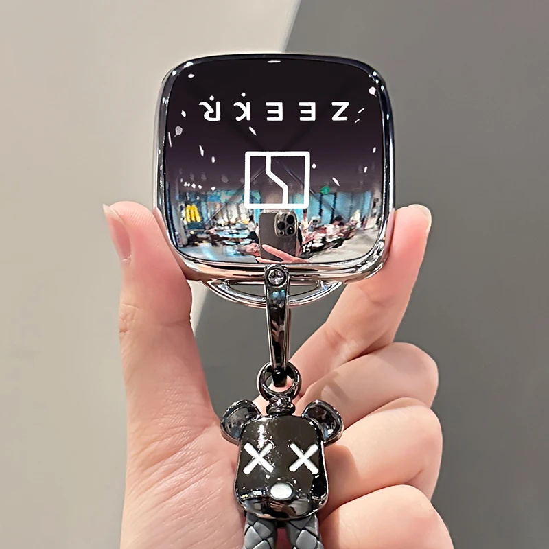 24款极氪001钥匙套007高档全包009极氪x专用汽车智能遥控锁匙壳扣