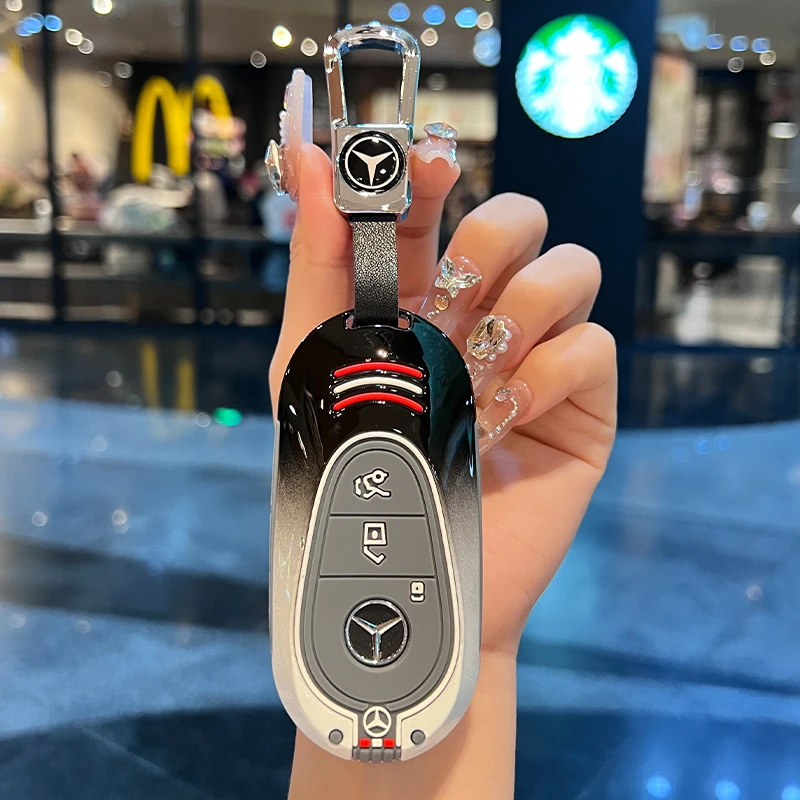 适用于24款奔驰E300L钥匙套C200L壳C260L新S级S400L包S450L车男女