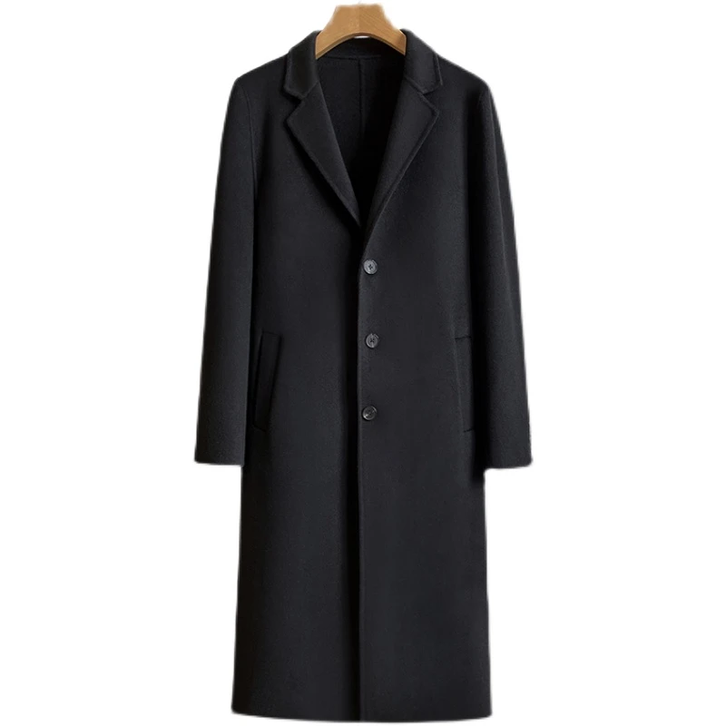 G21007男装羊绒羊毛中长款毛呢大衣