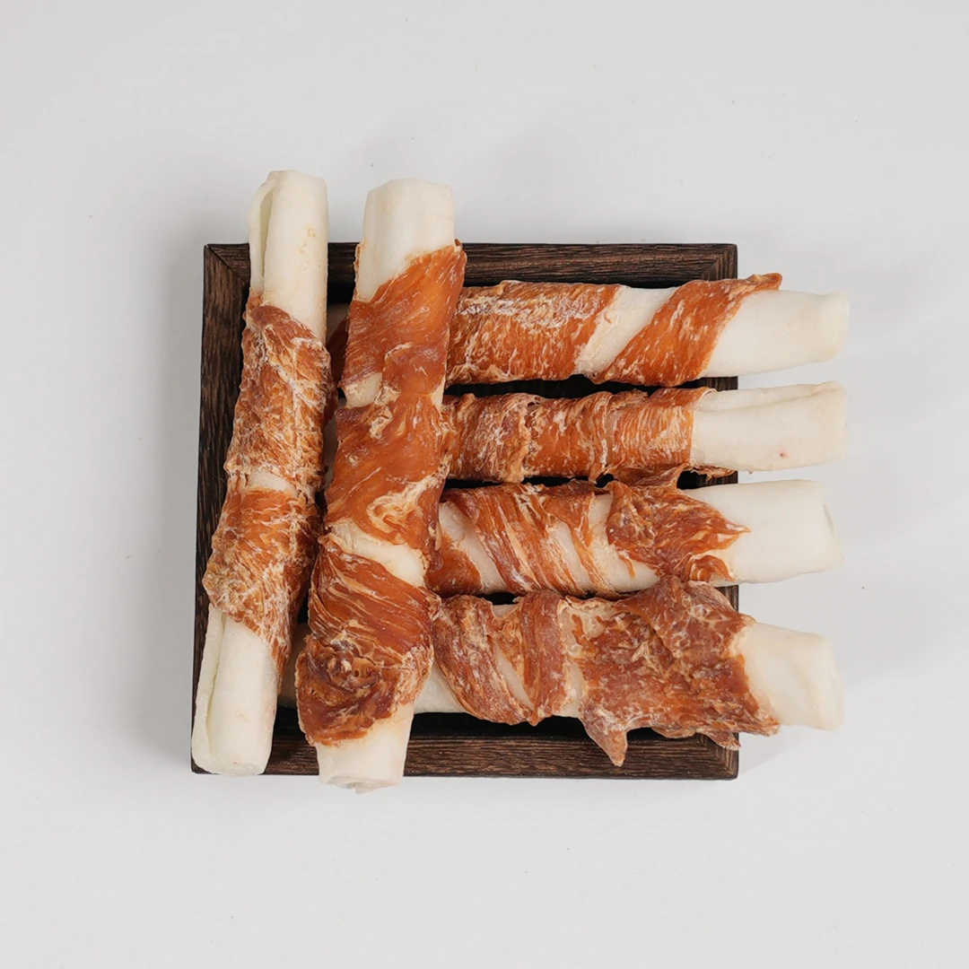 【大包鸡肉绕牛皮磨牙棒】凯雷德宠物零食狗狗猫猫鼠健康营养零食