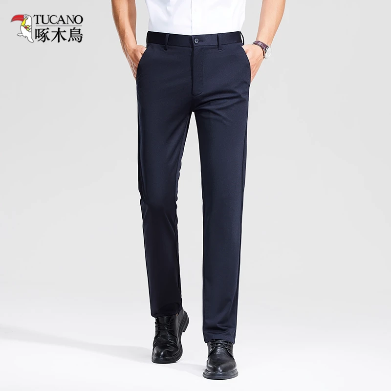 TUCANO/啄木鳥秋季新款男士休闲西裤时尚百搭宽松透气西裤