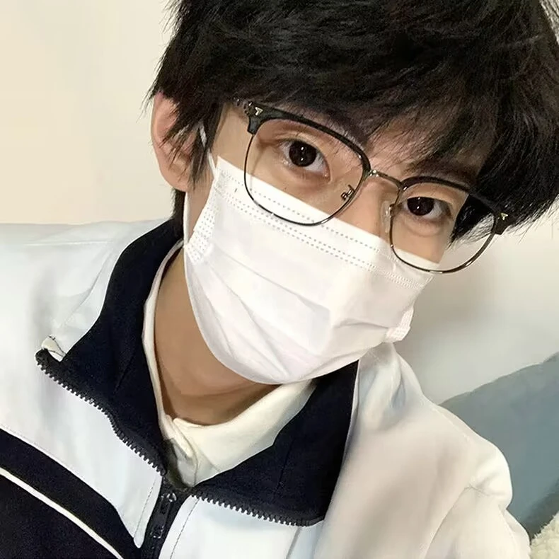 新款半框眼镜男款潮近视斯文败类理工男痞帅眼镜框眼睛潮牌防蓝光