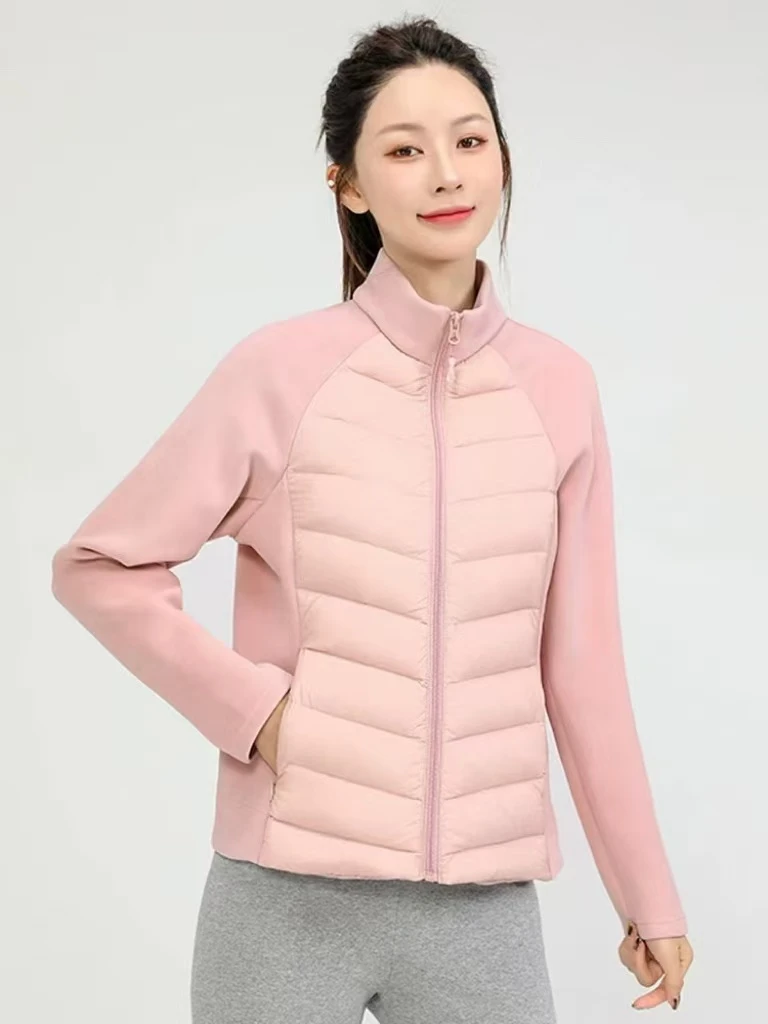 恒鑫安立领防风拼接外套-1005