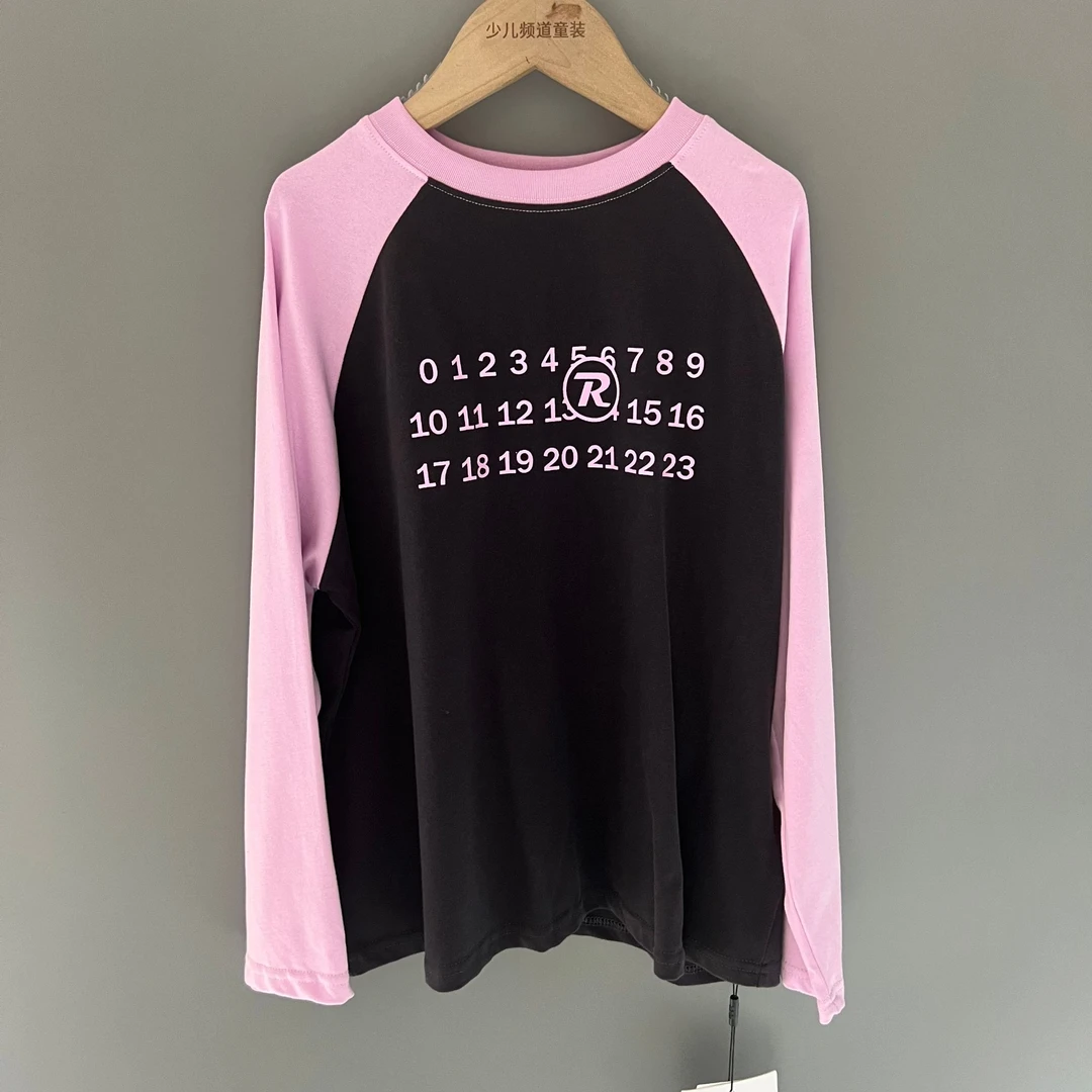 2009灰粉高端轻奢品牌儿童长款T恤ZR