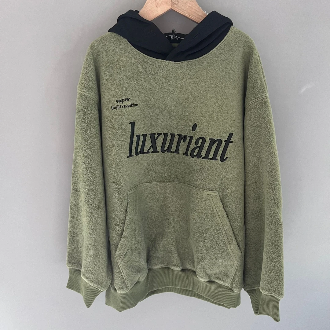 8110绿高端轻奢品牌儿童连帽卫衣U