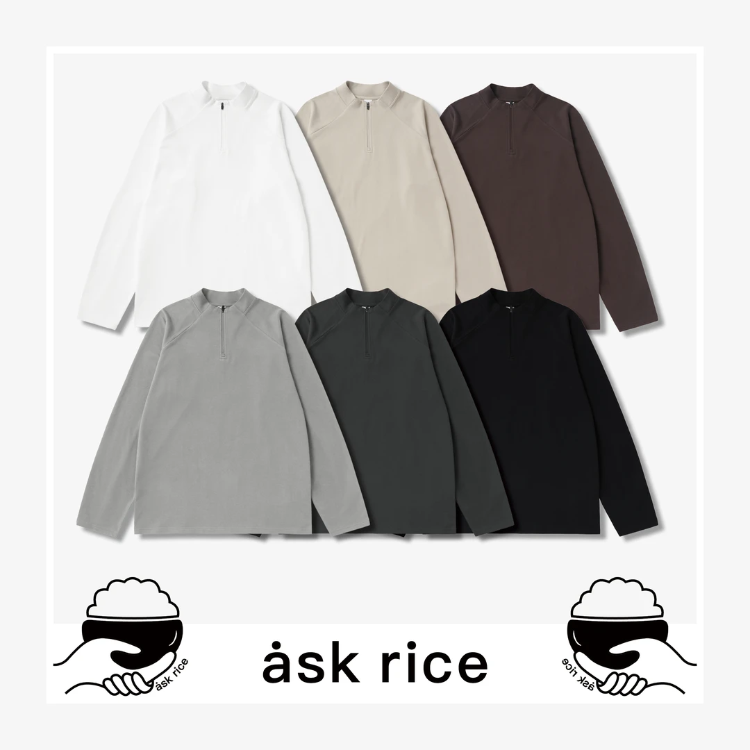 24秋冬新款户外轻弹力长袖T恤打底双面绒半拉链打底T恤百搭男士