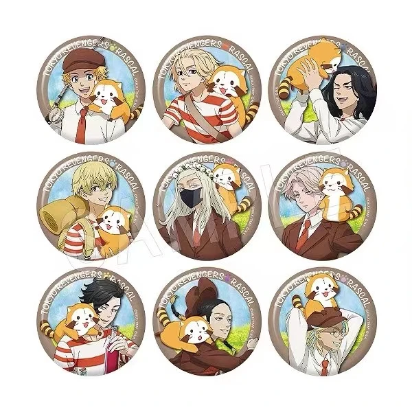 【拆盒】 东京复仇者小浣熊联动系列吧唧徽章（未成年人禁止下单）