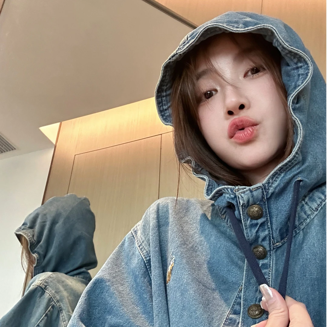 【智美专属】2025夏季新款斗篷帽衫女上衣宽松显瘦女式外套98104