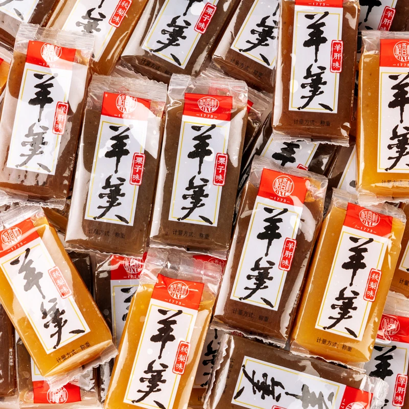 稻香村羊羹栗子羹500g(约9块)羊肝秋梨味传统糕点零食