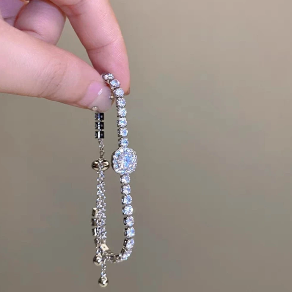 铜合金手链 【碎碎感手链】气质轻奢小众ins新款冷淡风设计感网红