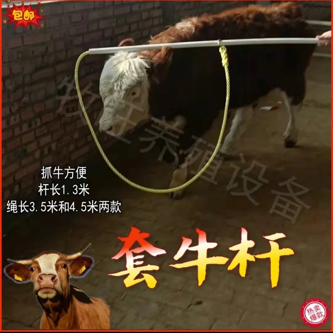 新款套牛绳套马绳套牛杆套马杆抓牛特别好使养牛用品设备