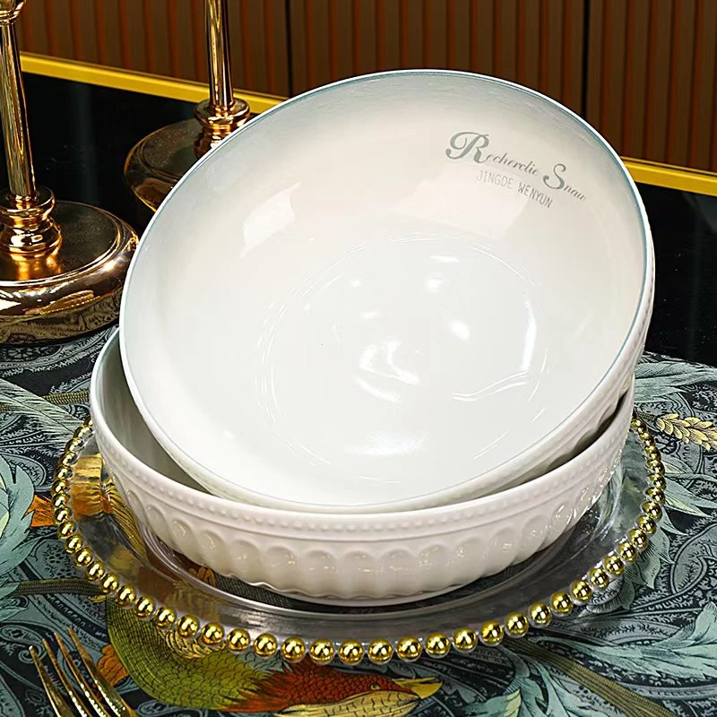 9英寸渐变色汤碗2个装 破损联系客服