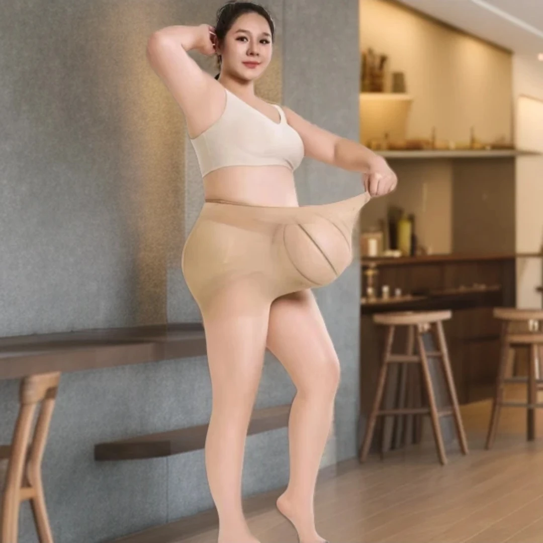 大码加肥加大春夏薄款防勾丝任意剪光腿神器一袜四穿肉色连裤袜