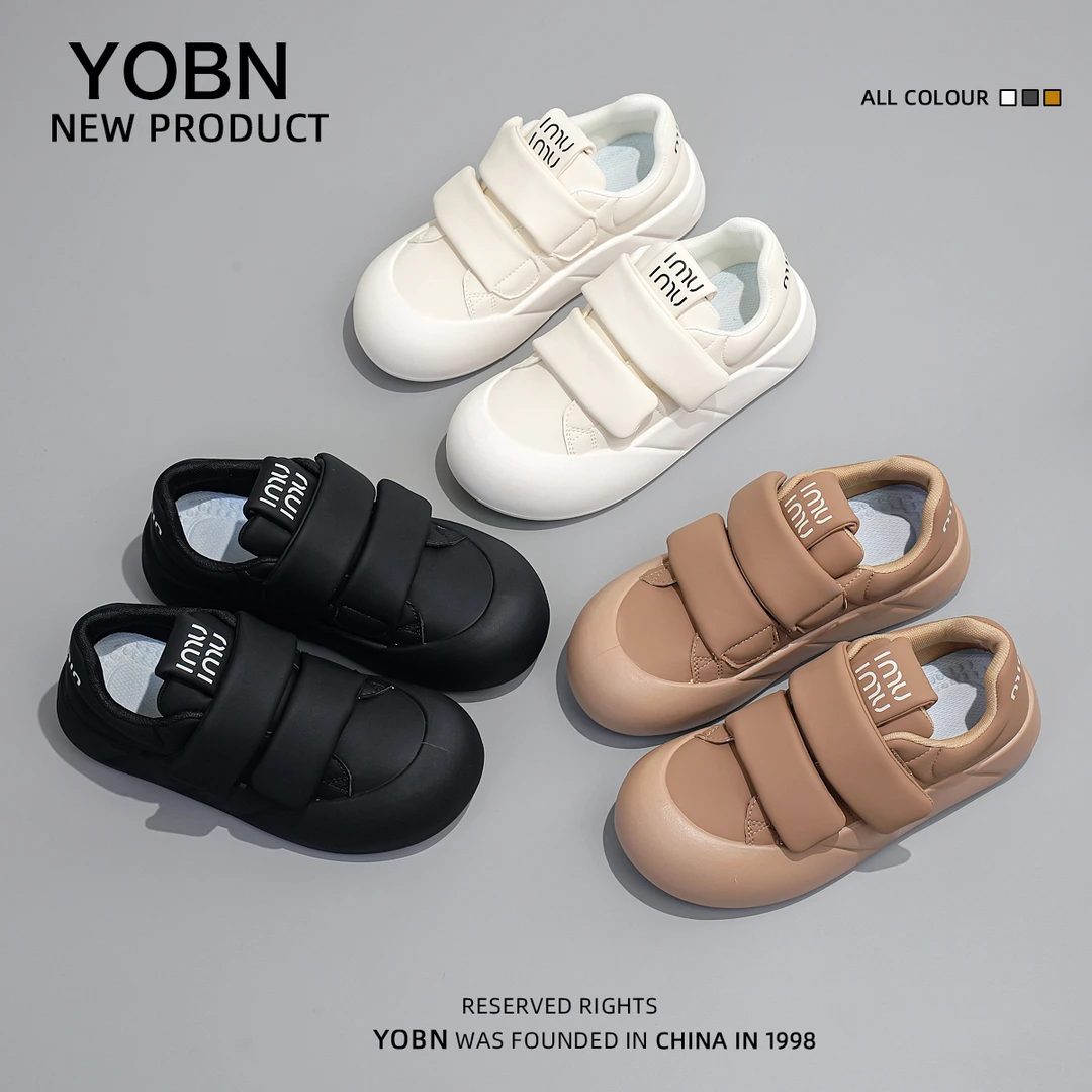 YOBN2023秋小白鞋韩版ins女学生厚底增高运动板鞋潮休闲街拍NK801