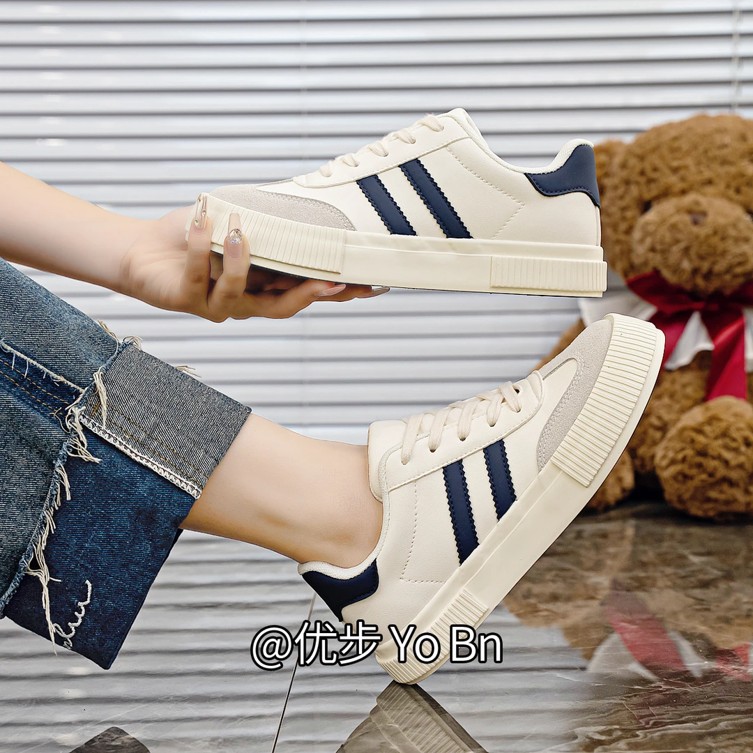 2023秋季新款德训小白鞋女ins潮韩版学生运动板鞋休闲鞋街拍H1208