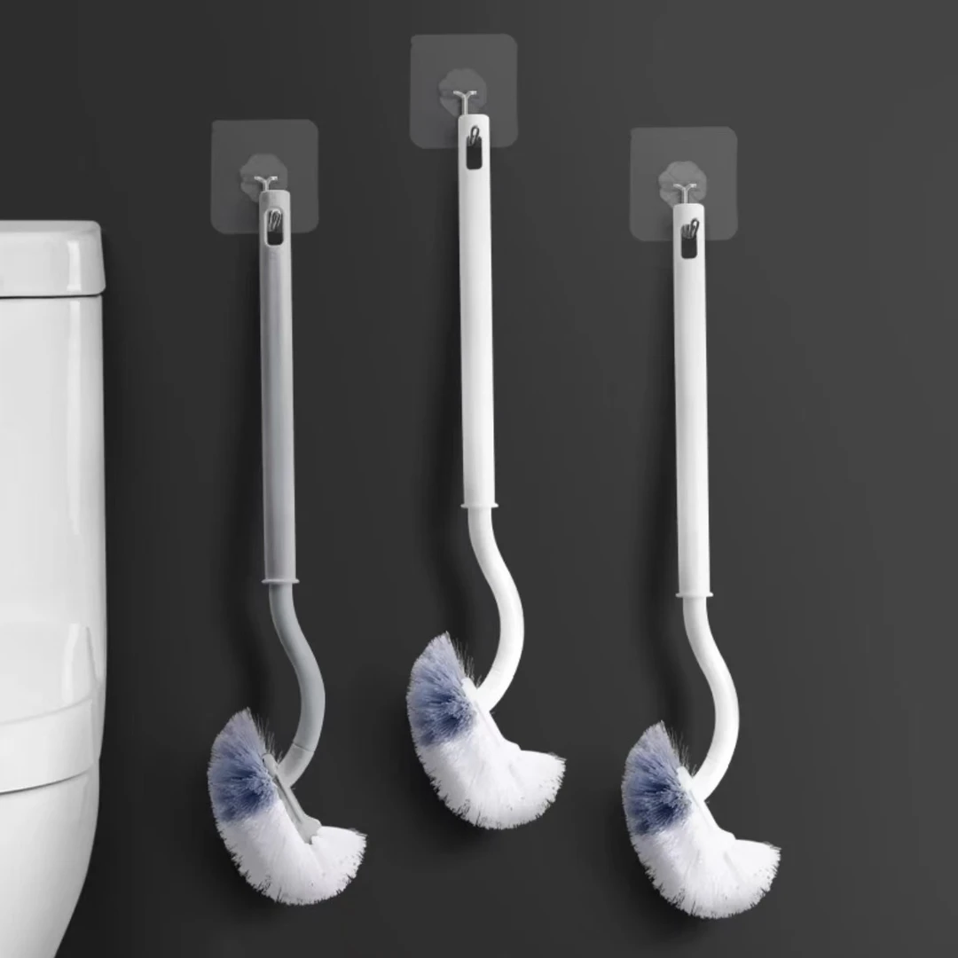 马桶刷无死角软毛刷清洁厕所卫生间刷神器挂墙式长柄