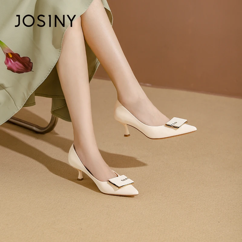 卓诗尼高跟鞋2023年细跟时装单鞋法式仙女风气质妈妈鞋341N15763