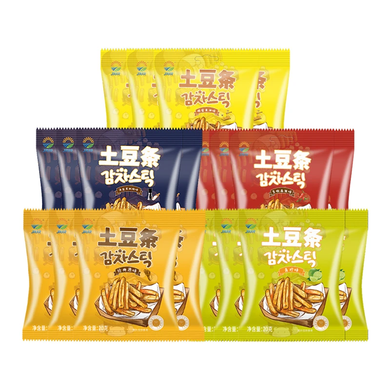 九日牌原切土豆条薯条麻辣蜂蜜黄油多口味组合装