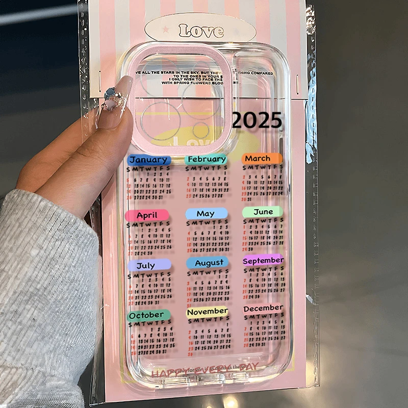 2025日历适用苹果16 15手机壳iPhone13promax防摔14 12男女xr软11