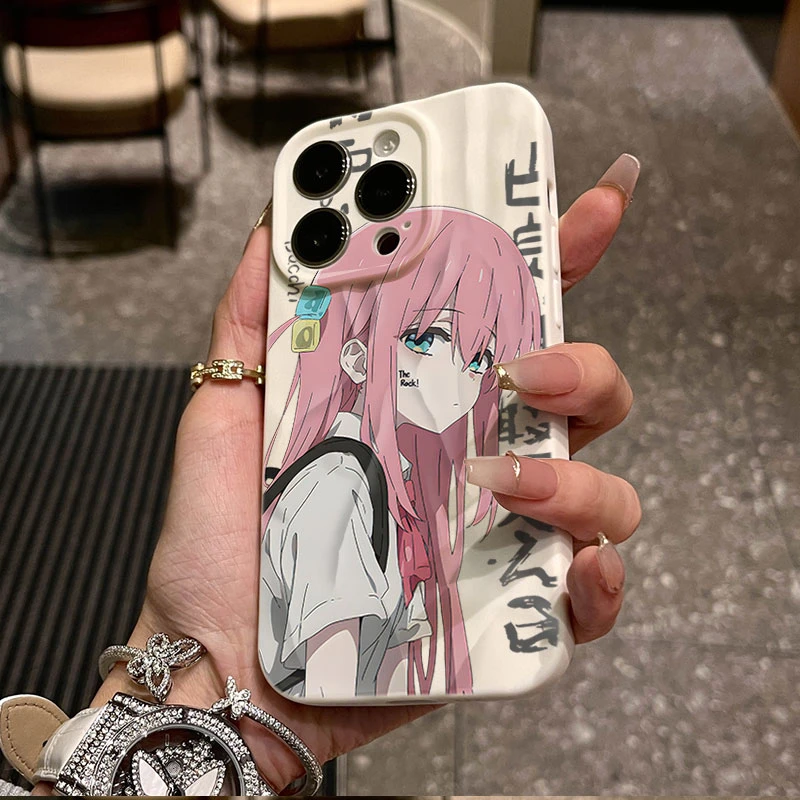 趣味波奇酱适用iphone16苹果15pro手机壳14plus褶皱13磨砂12软11