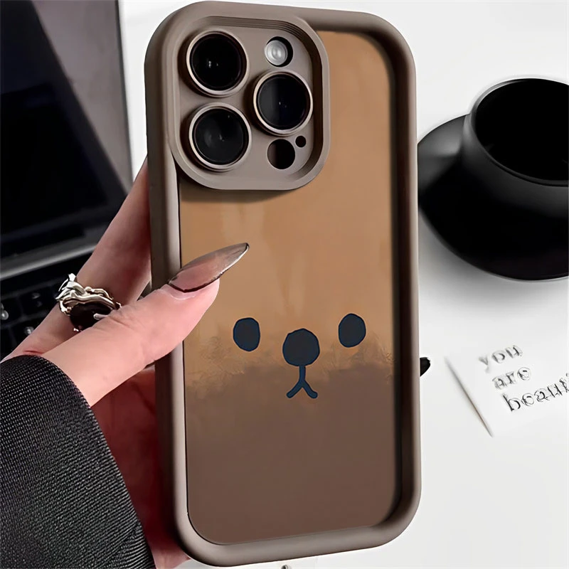 蜡笔小熊适用于iphone16苹果手机壳15promax金刚砂14软13全包1211