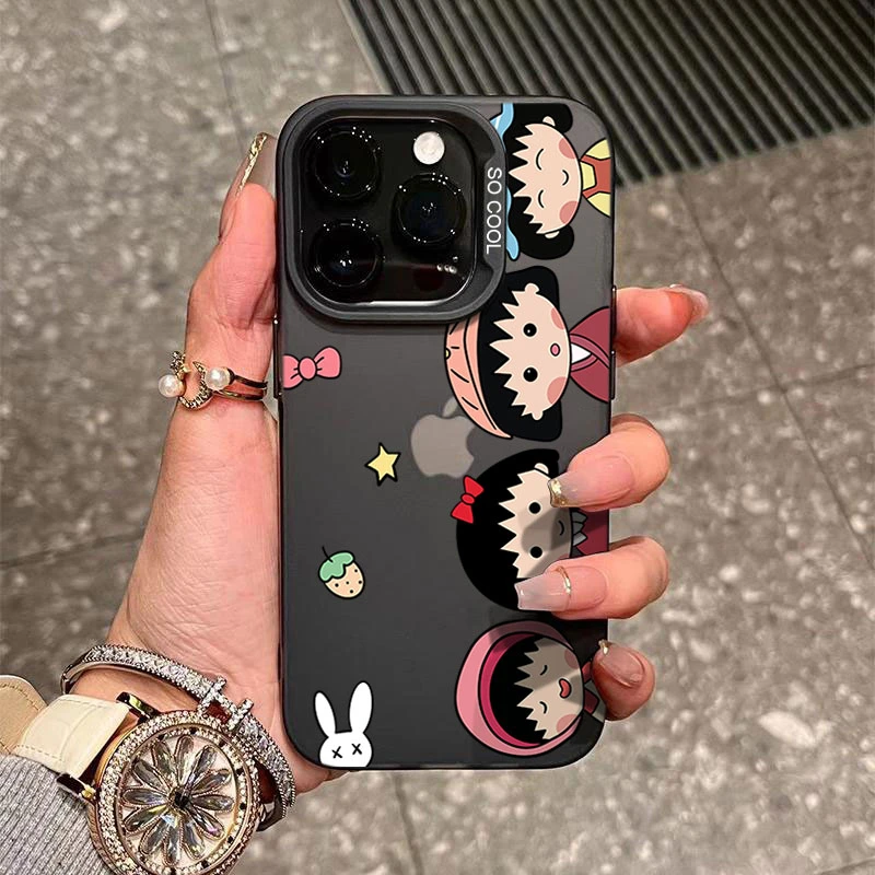 可爱小丸子iPhone15_14promax手机壳新款11苹果13P软硅胶12防摔XS