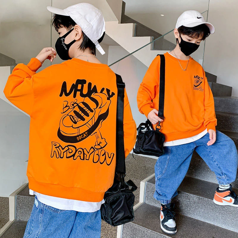 男童卫衣秋冬季2025年新款洋气儿童装中大童帅酷时髦早秋韩版上衣