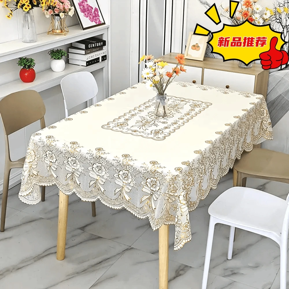 欧式家用长方形餐桌布防水防油防烫桌布PVC茶几垫桌台布餐桌桌垫