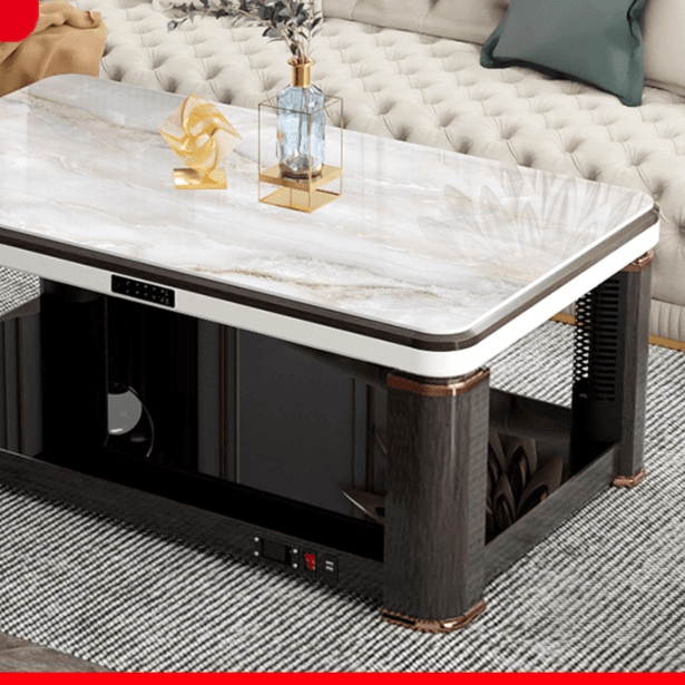 高档电暖桌烤火桌子家用取暖桌升降茶几客厅长方形取暖器电炉茶几