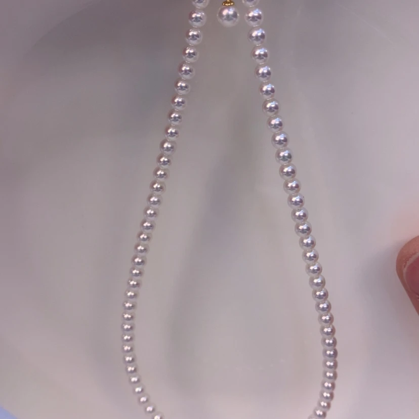 【闪购商品】淡水珍珠颈饰18K金镶嵌
