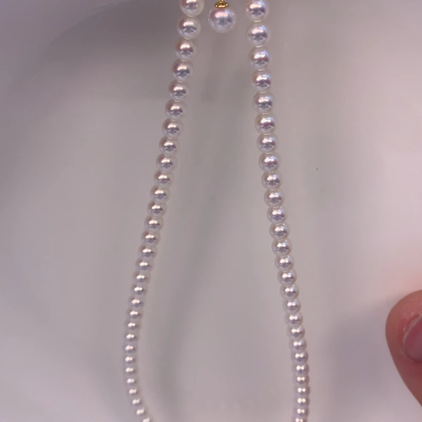 【闪购商品】淡水珍珠颈饰18K金镶嵌