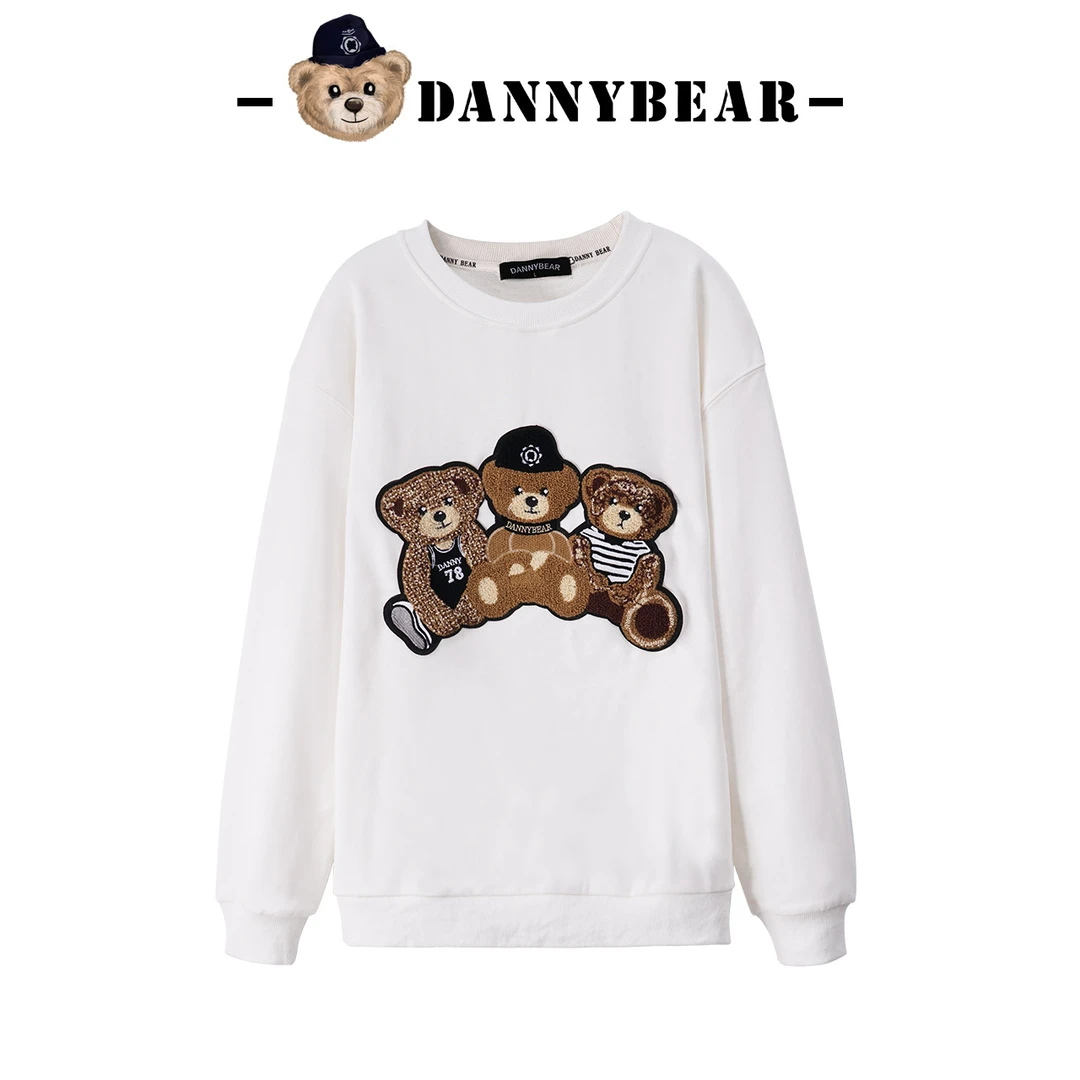 #X#DANNYBEAR圆领百搭卫衣长袖潮流春季时尚情侣DJY1505107-406