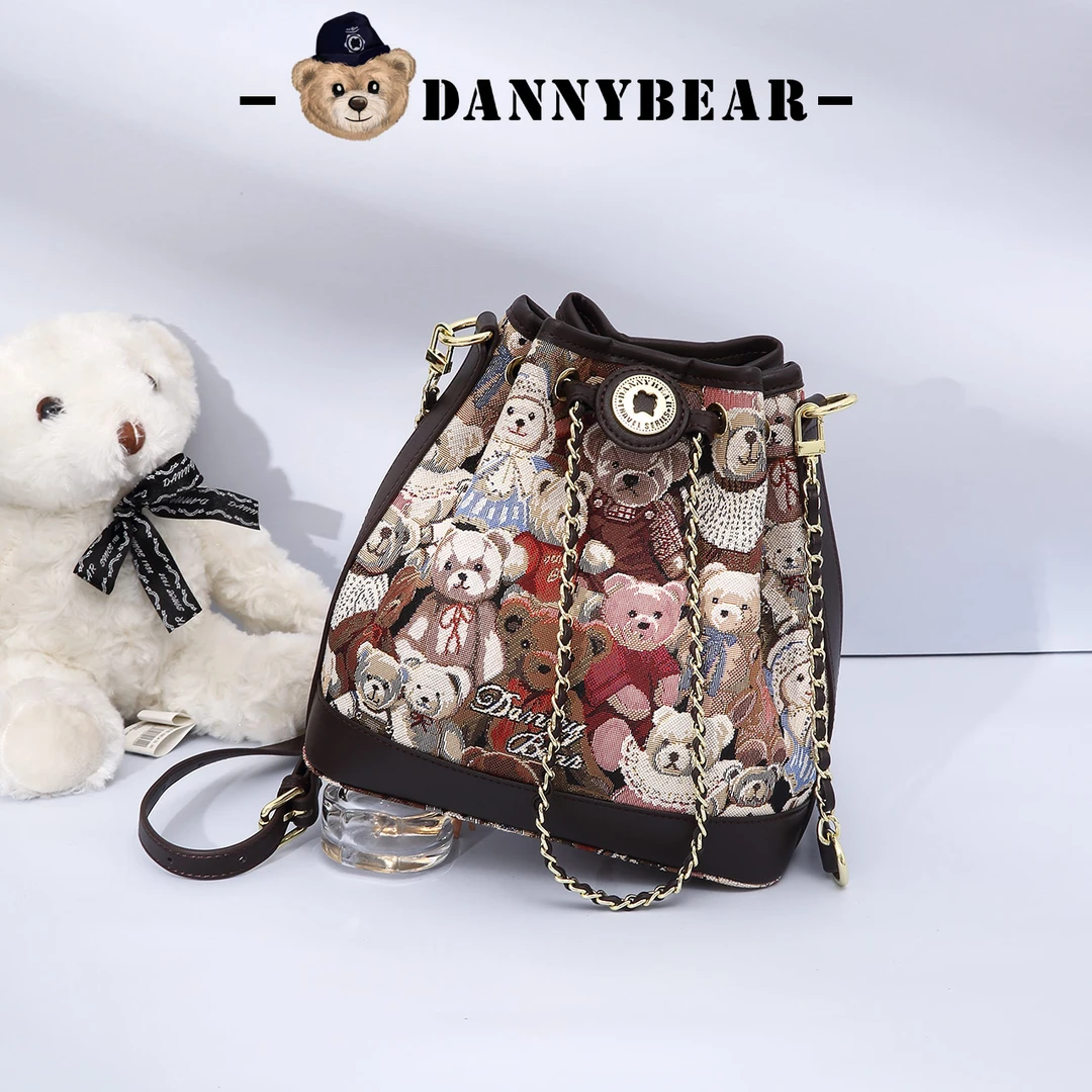 #X#丹尼熊新款休闲斜挎包女士简约单肩通勤包包DKB3825057-266